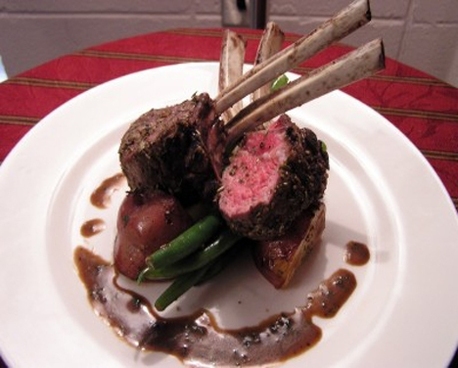 Grilled Rack Of Lamb With Red Currant Jelly
