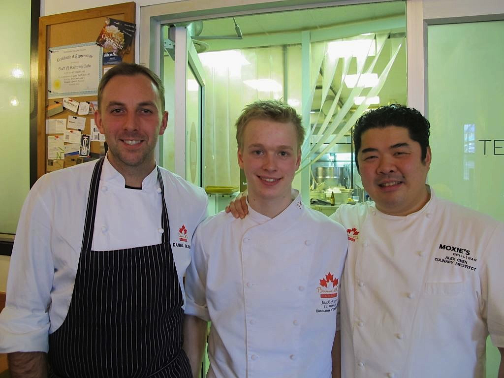 Chef Alex Chen (far right) and his team.