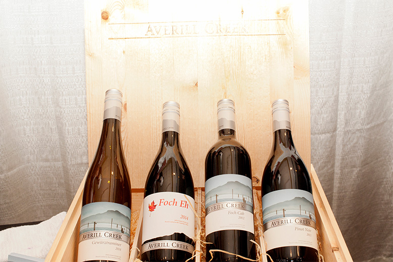 Averill Creek Vineyards wines. Photo by Rebecca Wellman